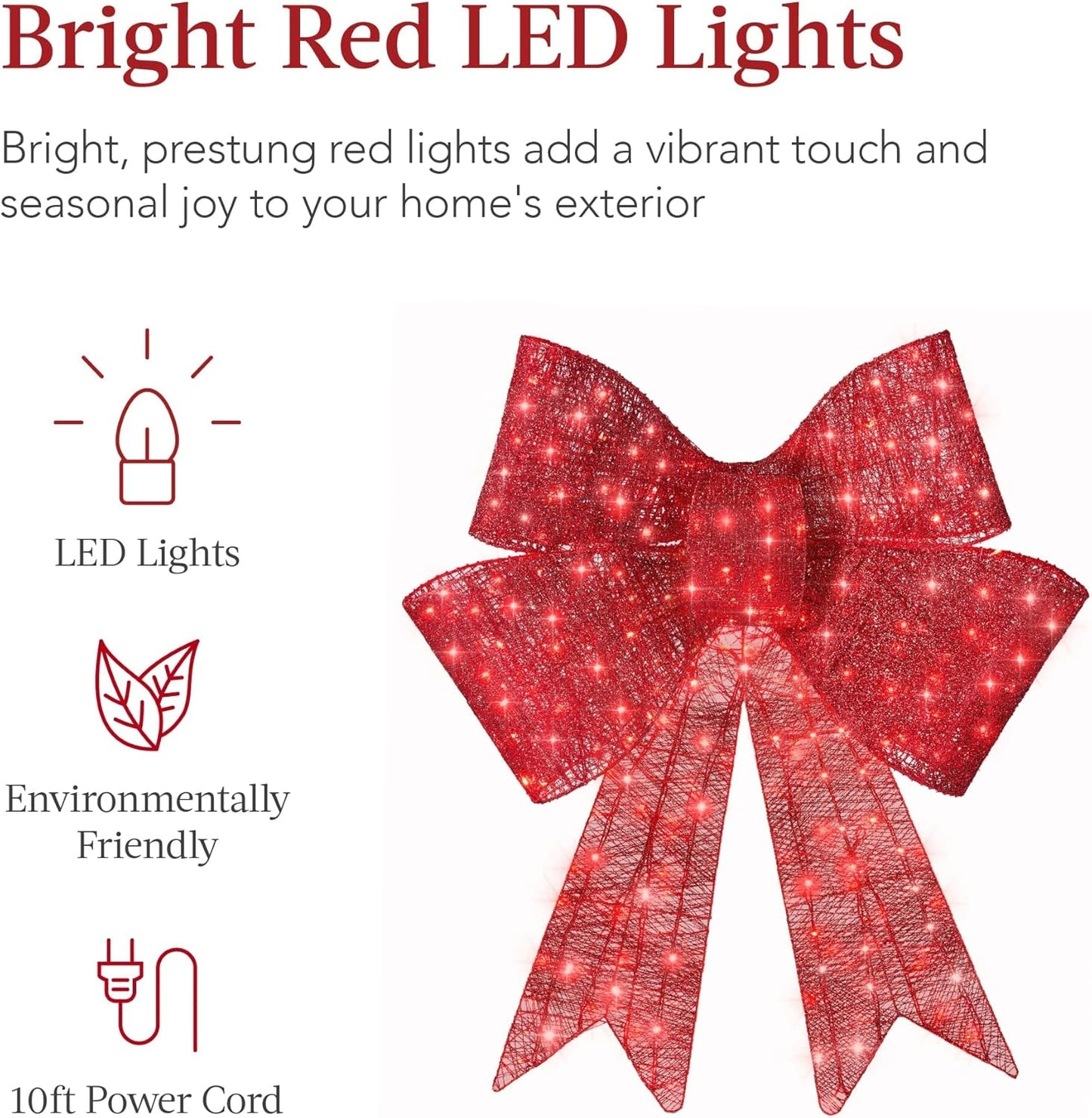 🎄Sparkle-now Pre-sale✨ BUY 1 GET 1 FREE✨🎀 LIT CHRISTMAS BOW